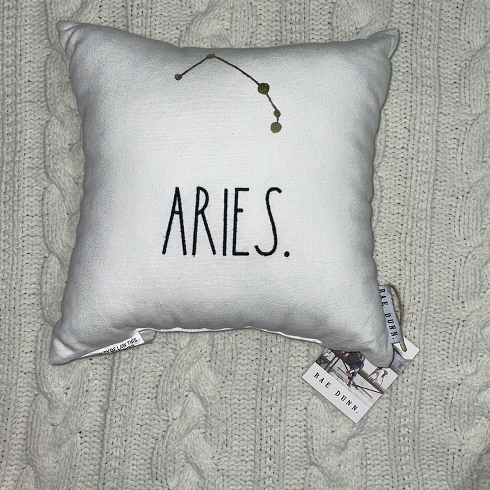 NWT Aries Rae Dunn Pillow